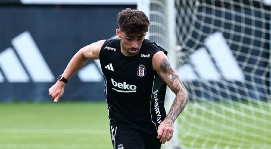 Beşiktaş'ın yeni transferi Jota Silva ilk antrenmanına çıktı