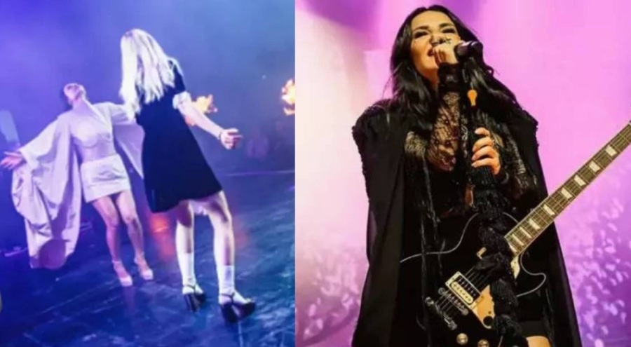 Aleyna Tilki, Fatma Turgut konserinde "Pembe Mezarlık" şarkısını söyledi