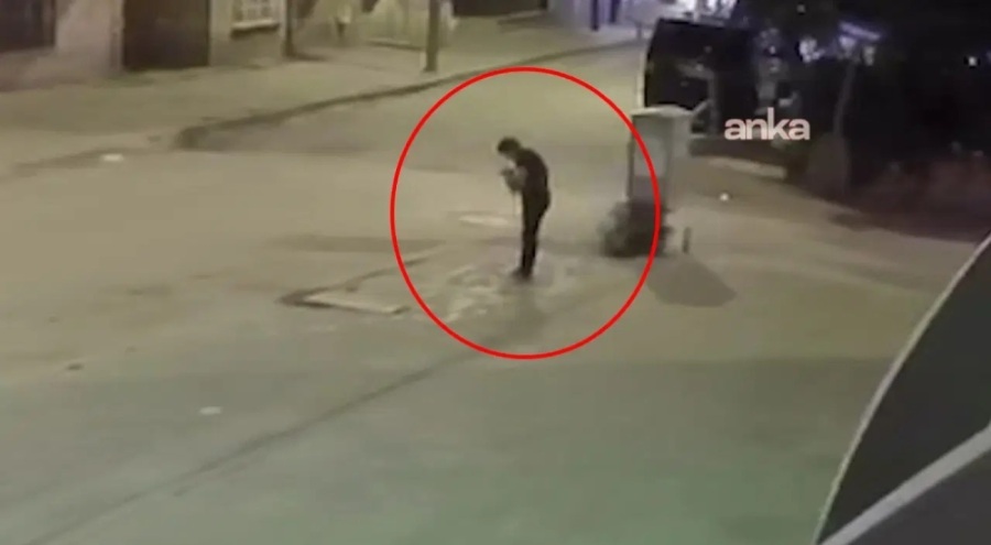 Sokak ortasında yavru kediye işkence!