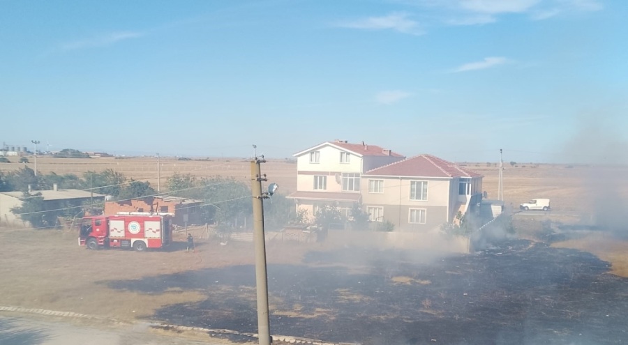 Otluk alanda yangın