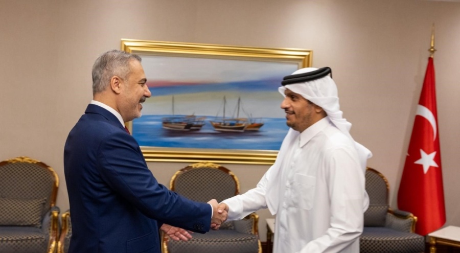 Dışişleri Bakanı Fidan, Katar Başbakanı Al-Thani ile görüştü