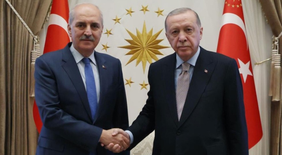 Cumhurbaşkanı Erdoğan, TBMM Başkanı Kurtulmuş'u kabul etti
