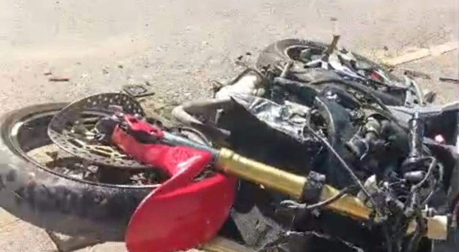 Tamir ettiği motosikletle test sürüşü sırasında kaza yaptı