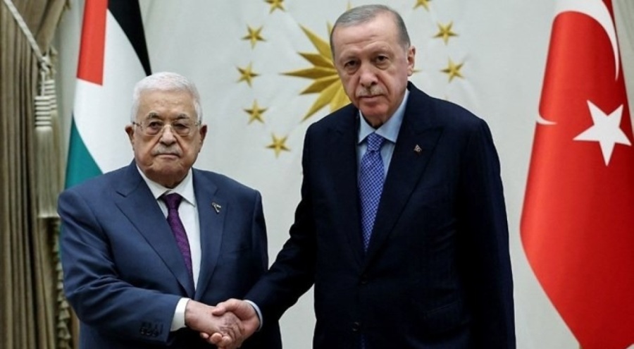 Cumhurbaşkanı Erdoğan, Filistin Devlet Başkanı Abbas ile bir araya geldi