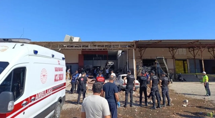 Toptancı halinde patlama: 1 kişi yaşamını yitirdi, 3 yaralı