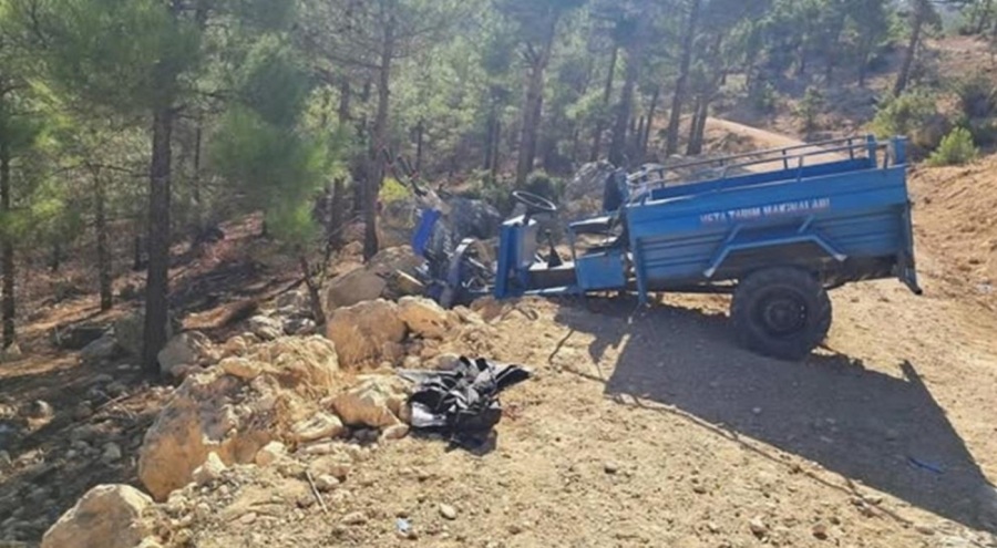 Tarım aracının devrilmesi sonucu bir kişi öldü