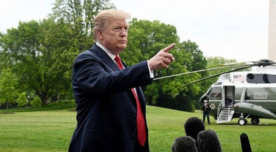 Donald Trump'ın içinde bulunduğu helikoptere lazer doğrultan kişi gözaltına alındı