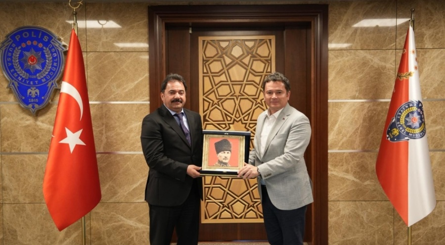 Başkan Aydın'dan yeni İl Emniyet Müdürü Gökçe'ye ziyaret