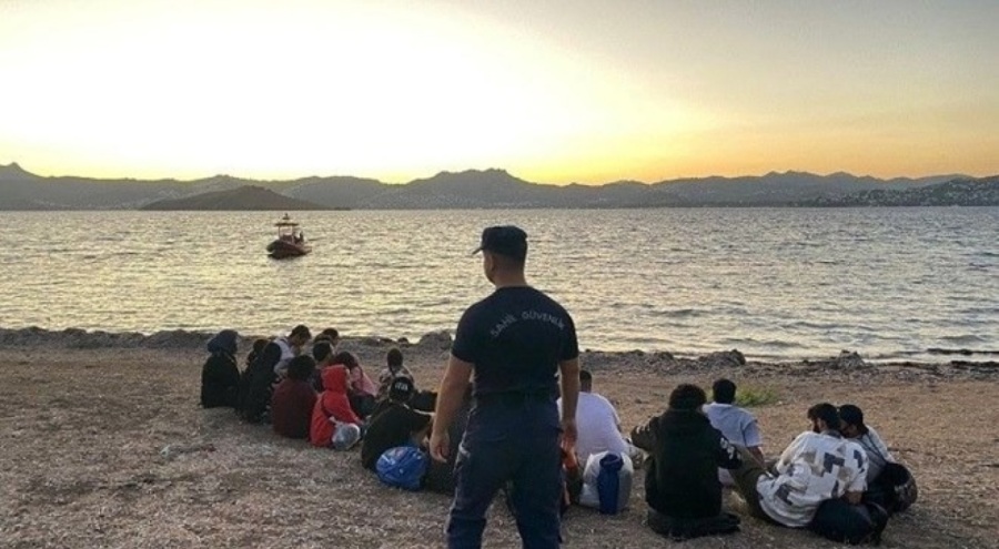 Bodrum'da düzensiz göçmenler yakalandı