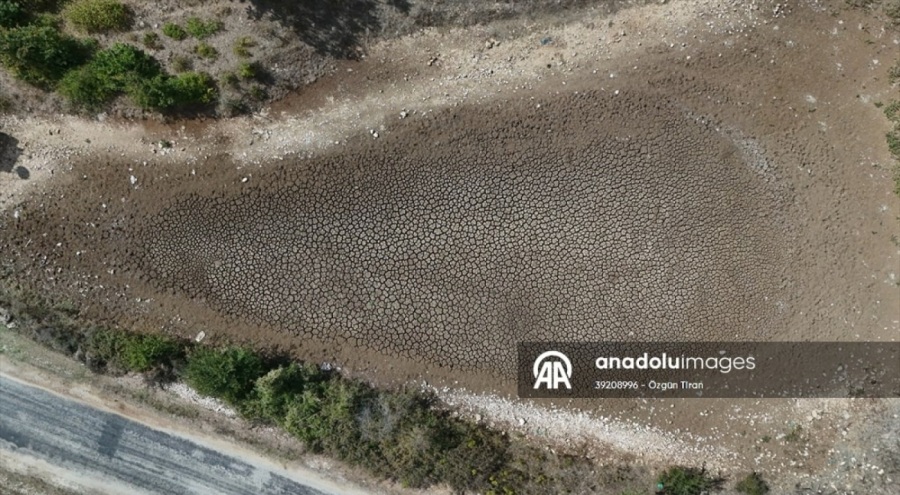 Kırklareli'nin Taşlık Göleti kurudu