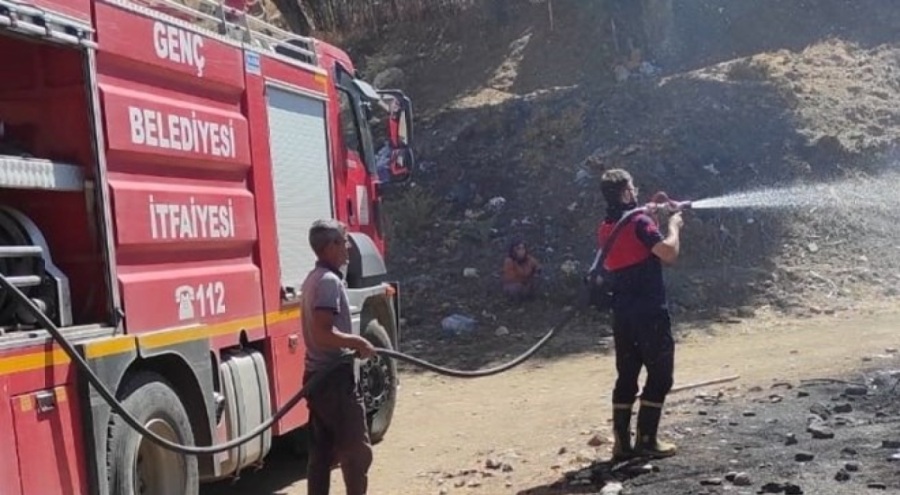 Bingöl'de çıkan yangın söndürüldü