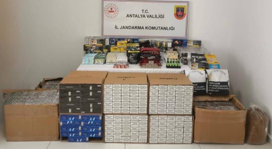 Jandarmadan kaçak sigara operasyonu