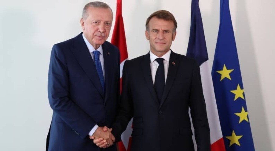 Cumhurbaşkanı Erdoğan ve Macron, New York'ta bir araya geldi