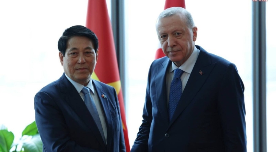 Cumhurbaşkanı Erdoğan, New York'ta Vietnam Devlet Başkanı ile görüştü