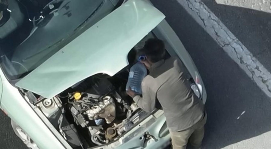 "Araba arızalandı" oyununu drone bozdu! Cezadan kaçamadı