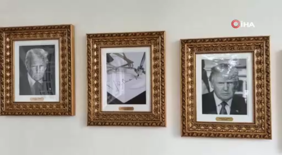 Beyaz Saray'da Biden'ın portresi yerine otomatik imza makinesinin fotoğrafı asıldı