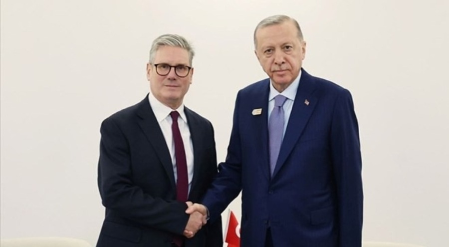 Cumhurbaşkanı Erdoğan, İngiltere Başbakanı Keir Starmer ile görüştü