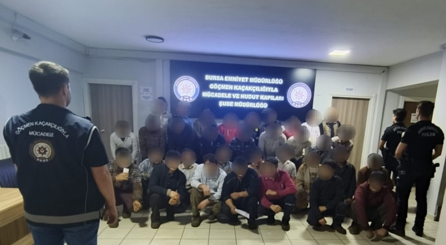 Bursa'da 33 yabancı uyrukluları çalıştıran iş yeri sahibi yakalandı