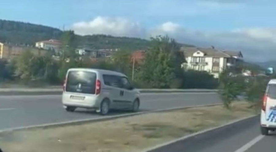 Ters şeritte tehlikeli yolculuk