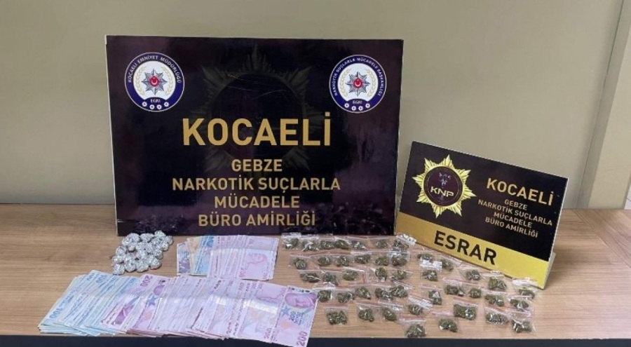 Kocaeli'de düzenlenen uyuşturucu operasyonunda 4 kişi tutuklandı