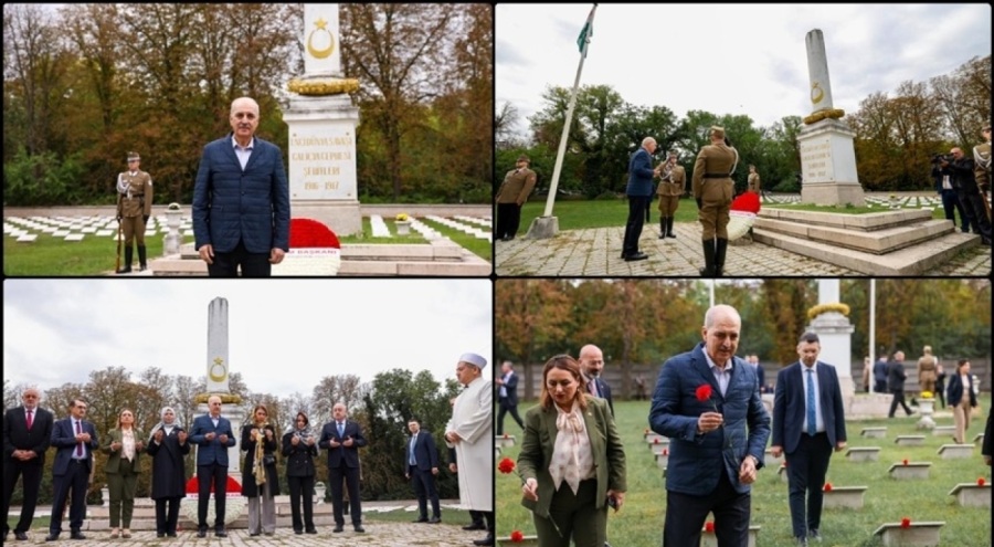 TBMM Başkanı Kurtulmuş'tan, Galiçya Türk Şehitliği'ne ziyaret