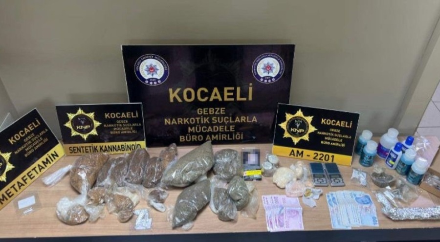 Kocaeli'de uyuşturucu operasyonu: 8 kişi gözaltında