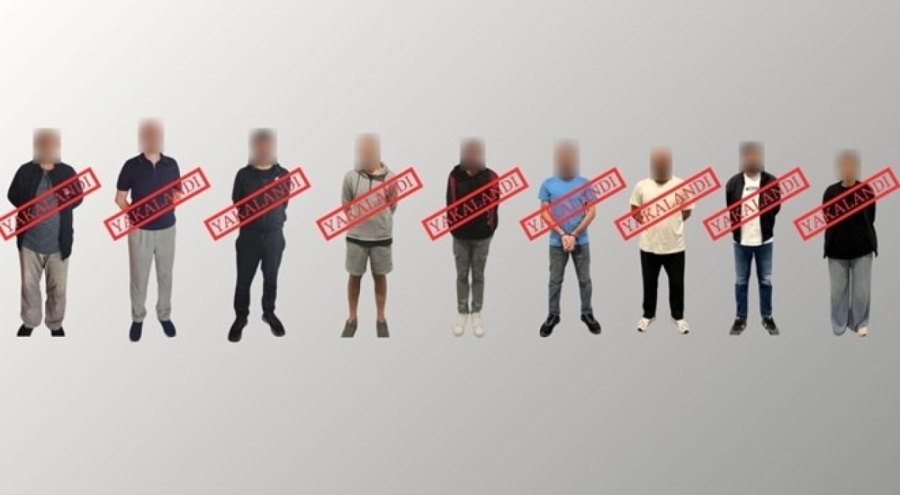 Kırmızı bültenle aranan 9 kişi yakalanarak Türkiye'ye getirildi