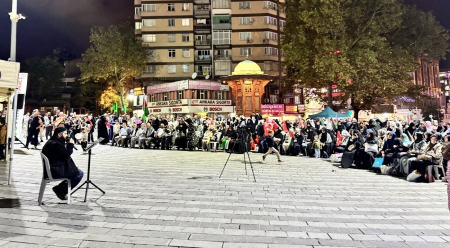 Bursa'da İsrail'in Küresel Sumud Filosu'na saldırıları protesto edildi