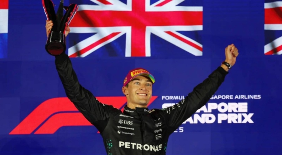 Formula 1'de Singapur Grand Prix'sinin kazananı George Russell oldu