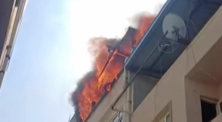 Bursa'da sobadan çıkan yangın korkuttu!