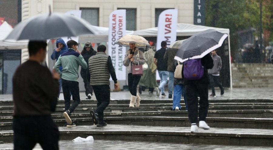 Bursa'da sağanak yağış sevinci