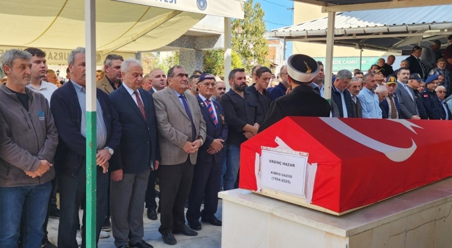 Bursa'da gaziler derneği başkanına son görev