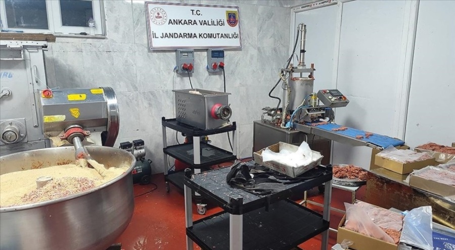 Ankara'da 3 iş yerinde 17 ton bozuk et ele geçirildi