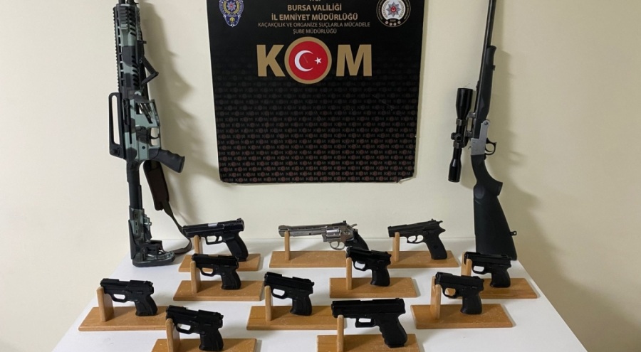 Bursa'da yasa dışı silah ticareti iddiasıyla 1 kişi tutuklandı