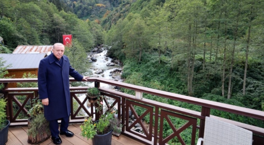 Cumhurbaşkanı Erdoğan Ayder Yaylası'nda