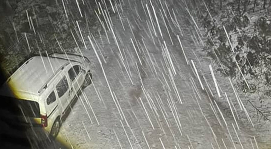 Bolu'nun yüksek kesimlerine kar yağışı etkili oldu