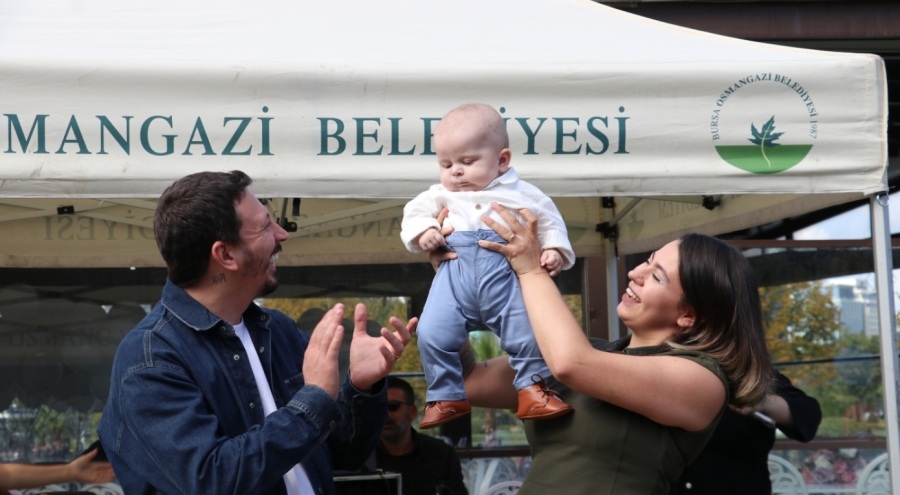 Bursa'da balonlar Çağan Ata için uçuruldu...