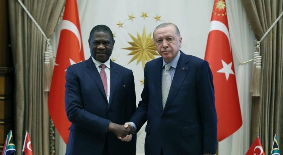 Erdoğan, Güney Afrika Cumhuriyeti Cumhurbaşkanı Yardımcısını kabul etti