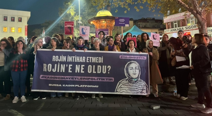 Bursa'da kadınlar Rojin Kabaiş için adalet istedi