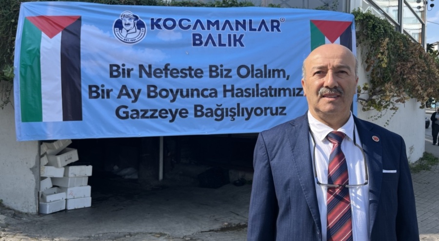 Bursa'da balıkçıdan yürek ısıtan bağış! Bir ayın kazancı Gazze'ye...