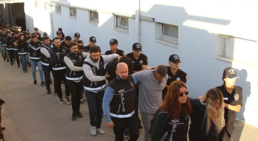 "Bayğaralar" operasyonunda yakalanan 96 şüpheli tutuklandı