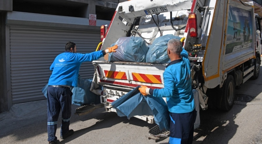Osmangazi'de ambalaj atıkları kapı kapı toplanıyor