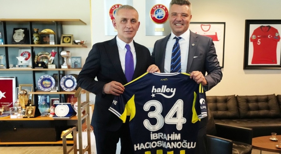 Sadettin Saran'dan TFF Başkanı Hacıosmanoğlu'na ziyaret