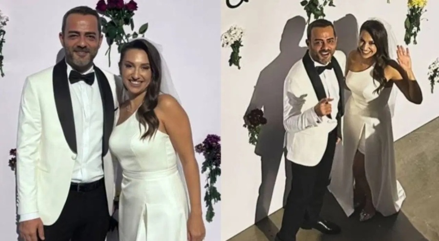 Oyuncu Kerem Fırtına ve sunucu Gözde Şeker evlendi