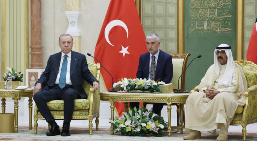 Cumhurbaşkanı Erdoğan, Kuveyt Emiri es Sabah ile bir araya geldi