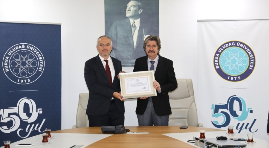 İl Sağlık Müdürlüğü'nden BUÜ'ye özel sertifika