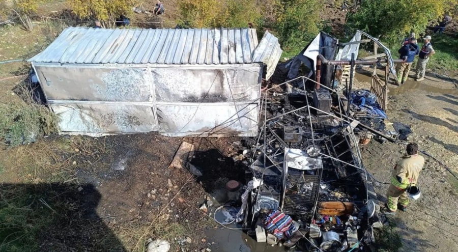 Hatay'da konteynerde yangın: 1 yaşındaki çocuk hayatını kaybetti