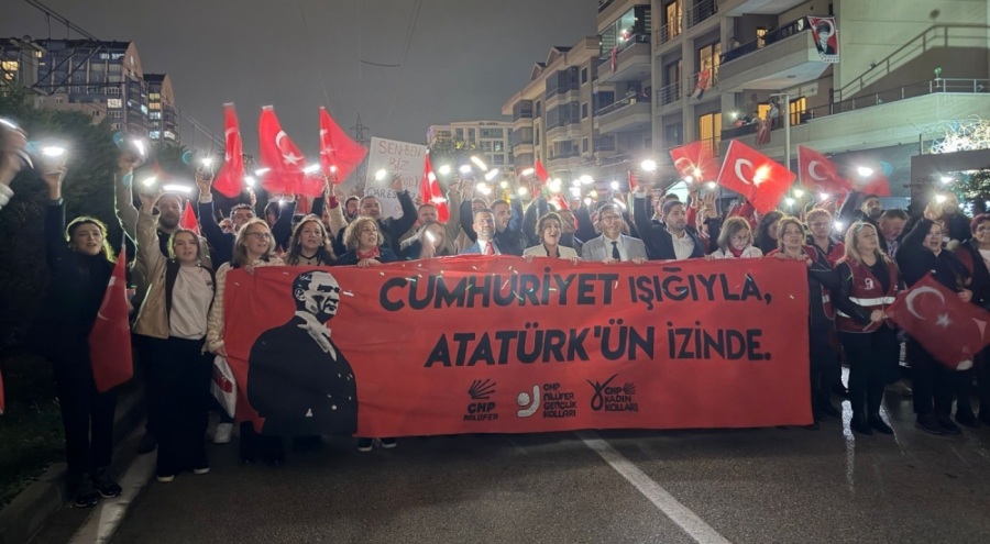 CHP Nilüfer'den Cumhuriyet yürüyüşü!