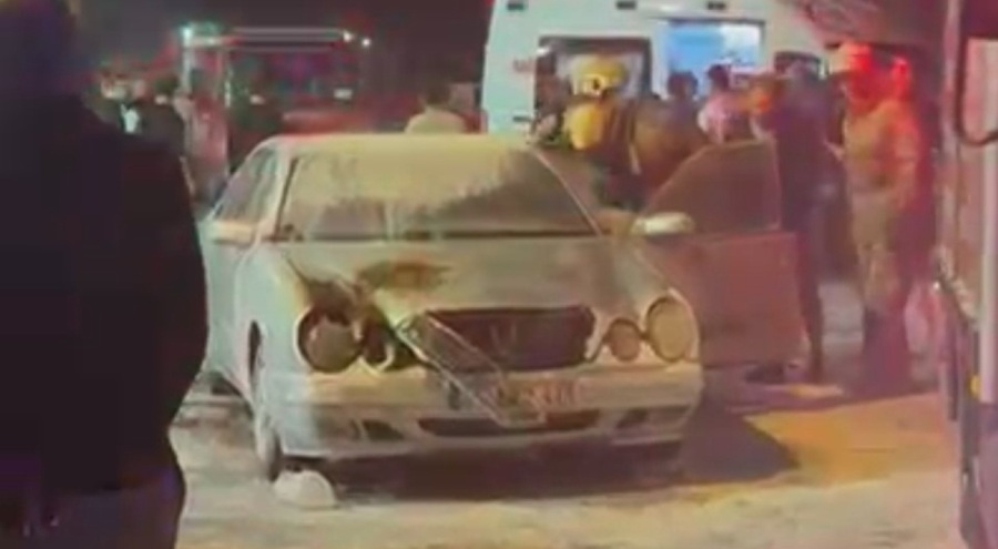 Eşiyle kavga etti, aracıyla birlikte kendini ateşe verdi