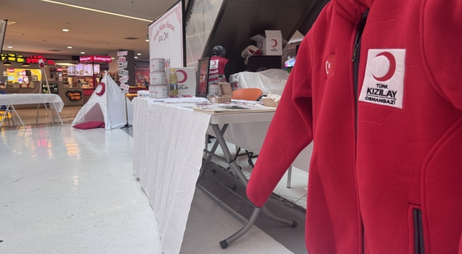 Bursa'da Kızılay Haftası Sokağı kuruldu